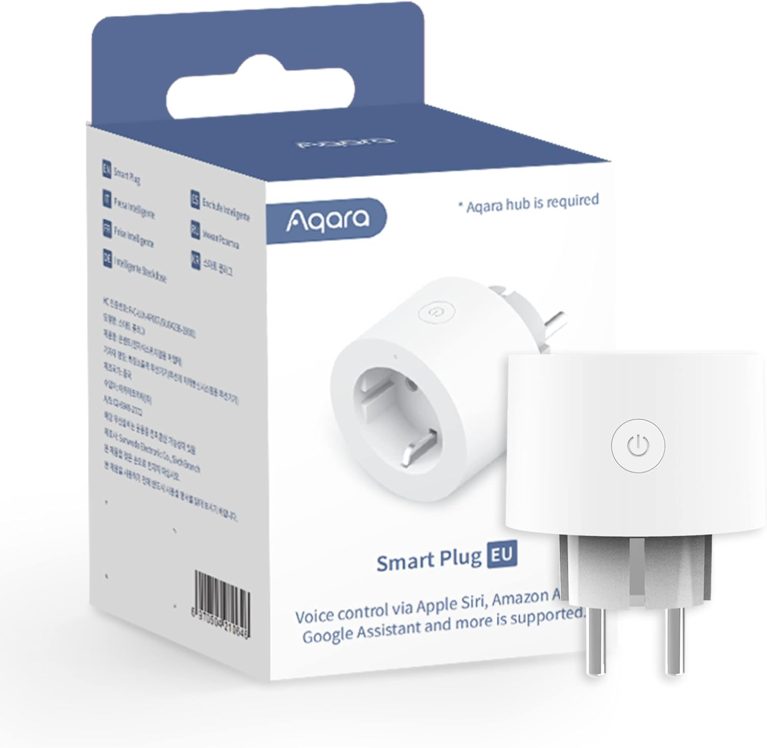 Aqara Prise Intelligente, NÉCESSITE Aqara HUB, Zigbee 3.0, Programmation, Mode Minuteur et Contrôle Vocal, Surveillance de l'énergie, Fonctionne avec HomeKit, Alexa, Google Assistant, SmartThings